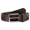 Salt & Hide Ceinture Marron En Cuir Pleine Fleur Henry - Taille XL