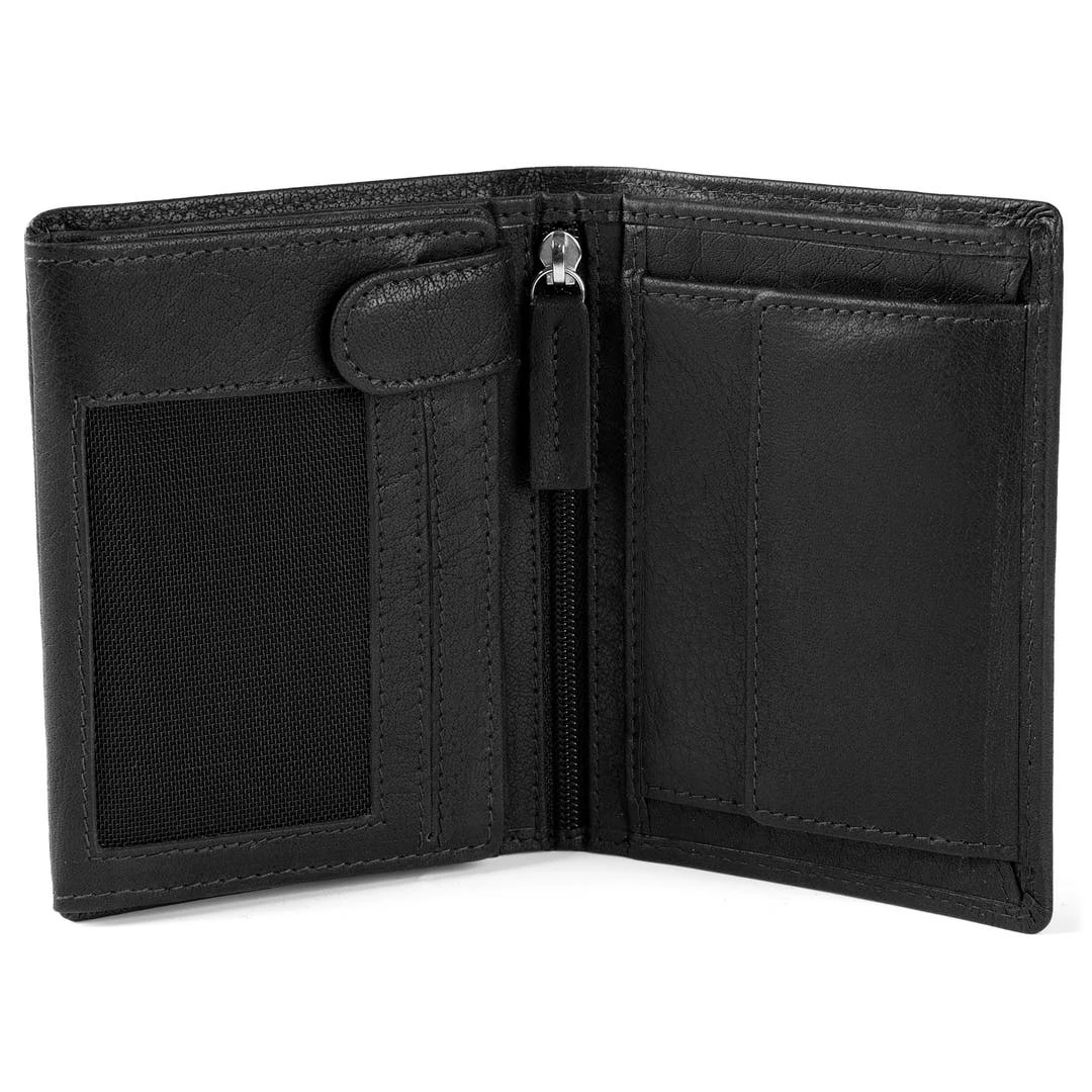 Lucleon Portefeuille Montreal En Cuir Vintage Noir Anti-RFID 4 Lucleon Portefeuille Montreal En Cuir Vintage Noir Anti-RFID – Image 4