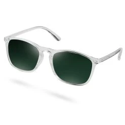 Waykins Lunettes De Soleil Gris Clair Translucide & Vert Wade Walden