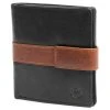 Lucleon Portefeuille Montreal Vertical En Cuir Noir Et Marron RFID