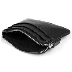 Lucleon Porte-monnaie Montréal En Cuir Noir Zippé RFID -Chapeau Fawler en ligne 10 4 86