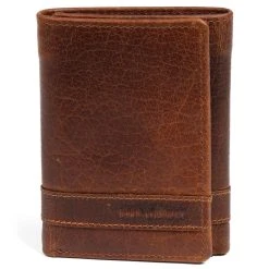 Lucleon Portefeuille Montreal Trois Volets En Cuir Marron Foncé RFID -Chapeau Fawler en ligne 12 2 2 9