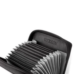 Lucleon Porte-cartes En Cuir Noir California -Chapeau Fawler en ligne 12 5 17