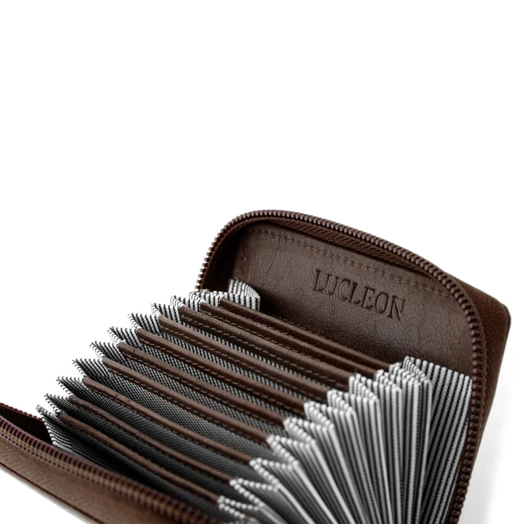 Lucleon Porte-cartes En Cuir Marron California 6 Lucleon Porte-cartes En Cuir Marron California – Image 6