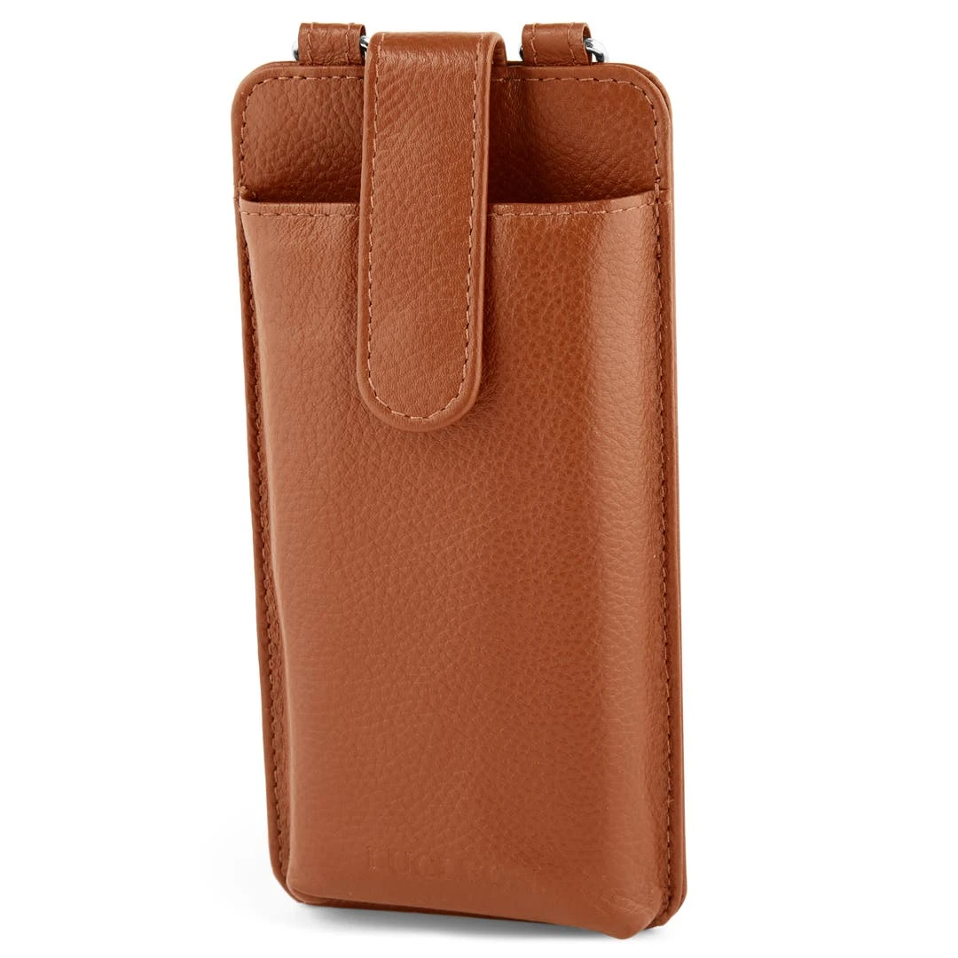 Lucleon Combi Porte-cartes Et Housse Pour Téléphone Lamont En Cuir Havane 3 Lucleon Combi Porte-cartes Et Housse Pour Téléphone Lamont En Cuir Havane – Image 3