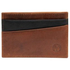 Lucleon Mini Porte-cartes Montreal En Cuir Marron Et Noir RFID