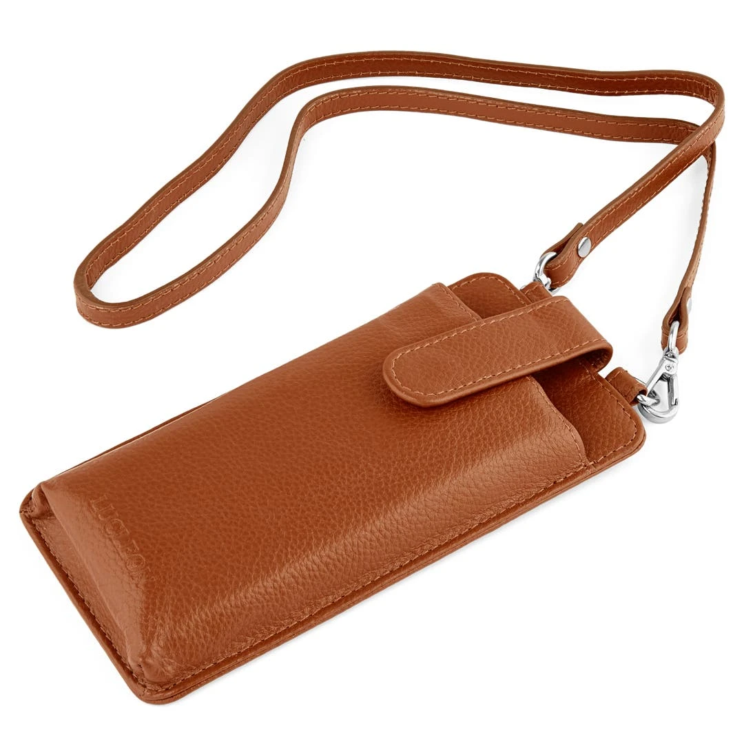 Lucleon Combi Porte-cartes Et Housse Pour Téléphone Lamont En Cuir Havane 2 Lucleon Combi Porte-cartes Et Housse Pour Téléphone Lamont En Cuir Havane – Image 2