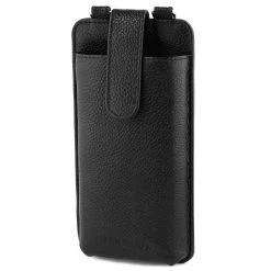 Lucleon Combi Porte-cartes Et Housse Pour Téléphone Lamont En Cuir Noir -Chapeau Fawler en ligne 14 1 260