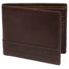 Lucleon Portefeuille Montreal Luxe En Cuir Marron RFID