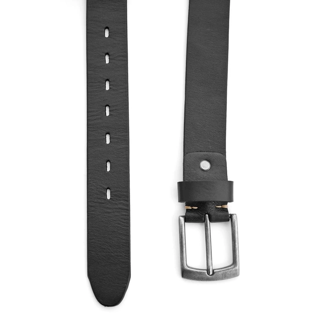 Salt & Hide Ceinture En Cuir Noir Réglisse 2 Salt & Hide Ceinture En Cuir Noir Réglisse – Image 2