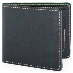 Salt & Hide Portefeuille En Cuir Vert Dermot