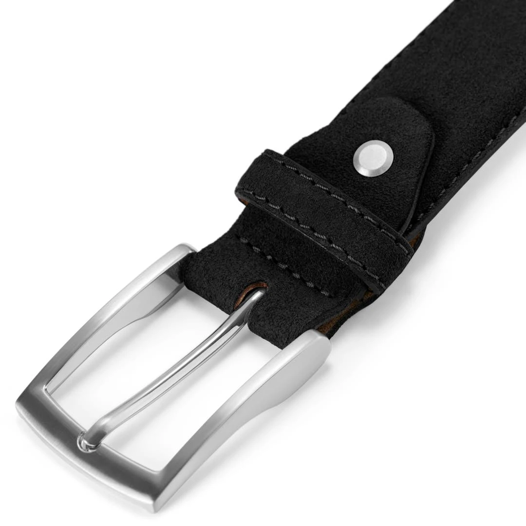 Salt & Hide Ceinture En Cuir Suédé Noir Holden 3 Salt & Hide Ceinture En Cuir Suédé Noir Holden – Image 3