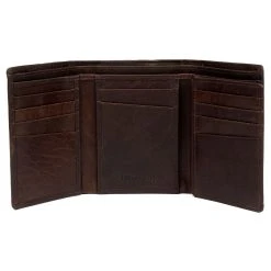 Lucleon Portefeuille Montreal En Cuir Marron Noisette RFID -Chapeau Fawler en ligne 16 4 31