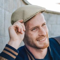 Fawler Casquette Plate Tirreno à Carreaux Gris -Chapeau Fawler en ligne 16580 hat copy