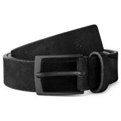 Fawler Ceinture En Cuir Noir Fritzl