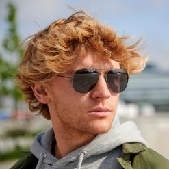 Waykins Lunettes De Soleil Noires Warren Aviator -Chapeau Fawler en ligne 17923 2