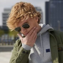 Waykins Lunettes De Soleil Warren Aviator à Monture Dorée -Chapeau Fawler en ligne 17931 1