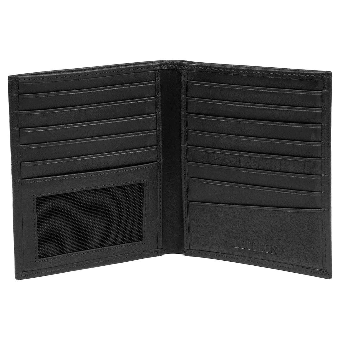 Lucleon Portefeuille Montreal En Cuir Noir 13 Emplacements RFID 2 Lucleon Portefeuille Montreal En Cuir Noir 13 Emplacements RFID – Image 2