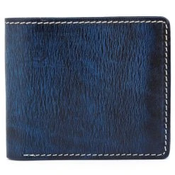 Salt & Hide Portefeuille En Cuir Bleu Deux Volets Dermot -Chapeau Fawler en ligne 18 3 30