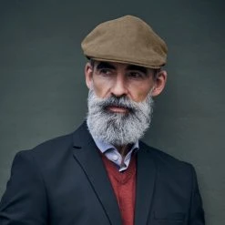 Fawler Casquette Plate Brune Mario Moda -Chapeau Fawler en ligne 18028 copy1