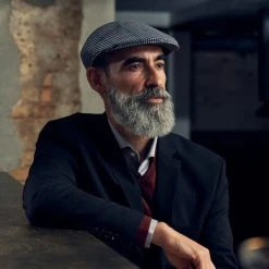 Fawler Casquette Béret à Carreaux Bordeaux Et Bleu Marine Massimo Moda -Chapeau Fawler en ligne 18062 3