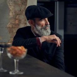 Fawler Casquette à Visière Noire Maso Moda -Chapeau Fawler en ligne 18076 3jpg