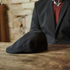 Fawler Casquette Béret Noire Mario Moda -Chapeau Fawler en ligne 18080