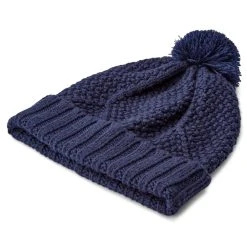 Fawler Bonnet à Pompon Bleu Marine Karl Kane En Laine Mérinos -Chapeau Fawler en ligne 19 3 copy 3