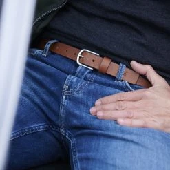 Fawler Ceinture En Cuir Brun Cognac Fayann -Chapeau Fawler en ligne 19367 3