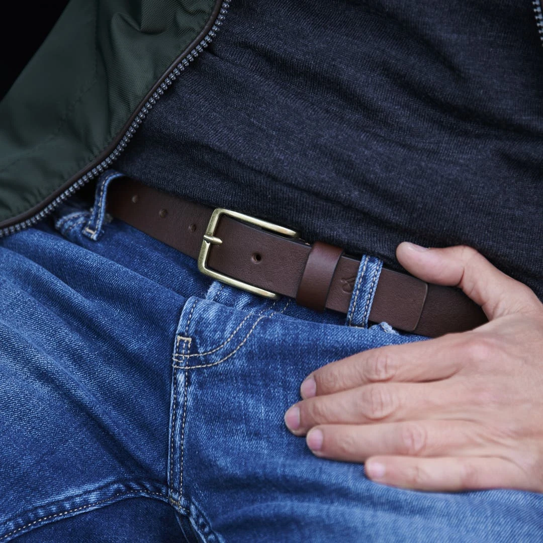 Fawler Ceinture En Cuir Brun Foncé Frang 3 Fawler Ceinture En Cuir Brun Foncé Frang – Image 3