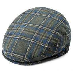 Fawler Casquette Plate Fido Ivy En Tartan Vert