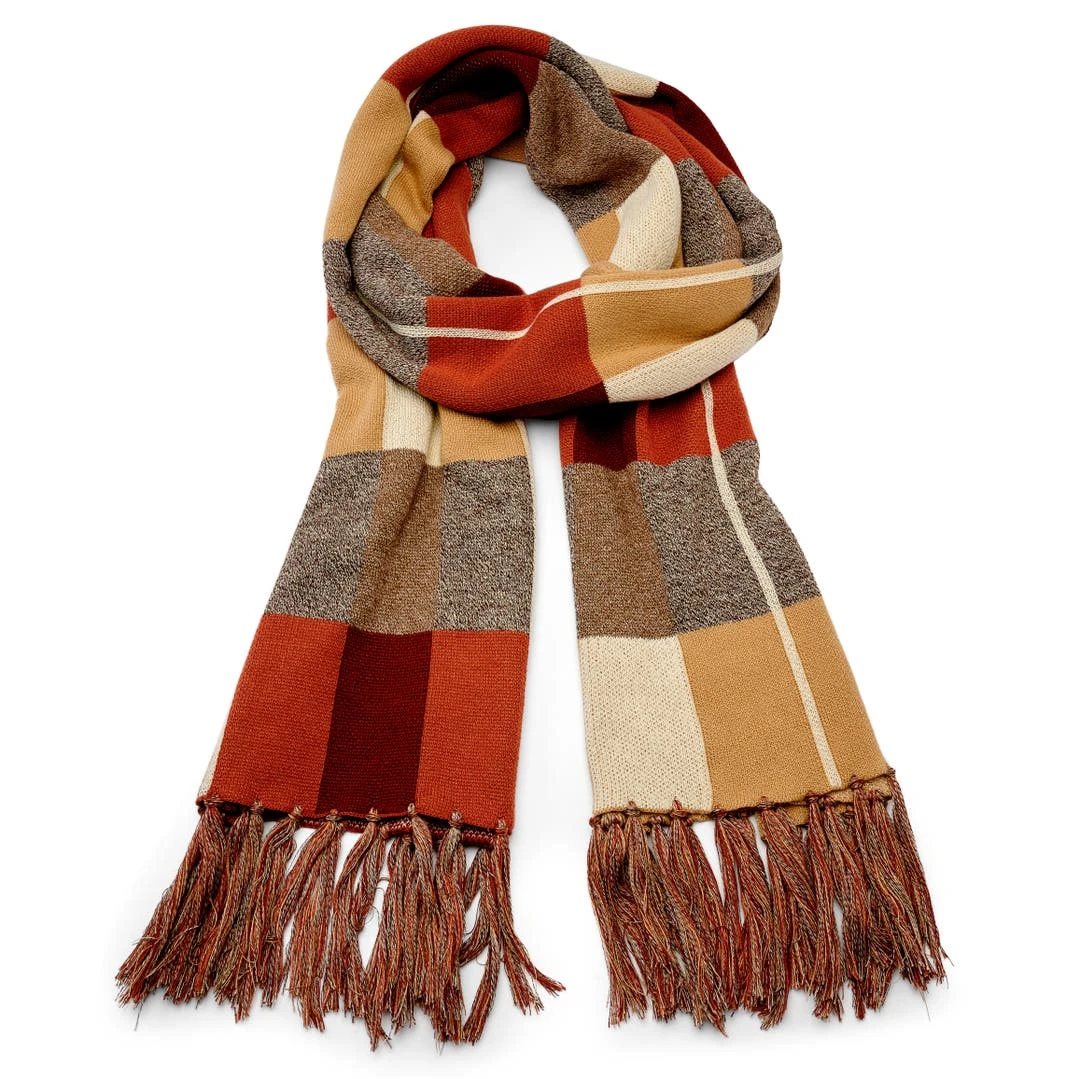 Sidegren Hiems | Écharpe à Carreaux Brune Et Bordeaux 1 Sidegren Hiems | Écharpe à Carreaux Brune Et Bordeaux