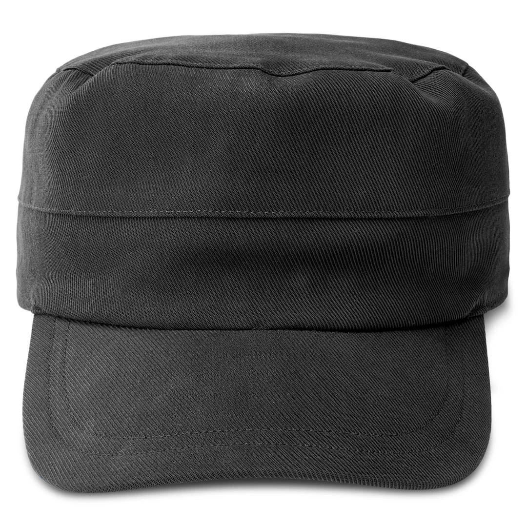Fawler Casquette Militaire Flynn En Coton Noir 3 Fawler Casquette Militaire Flynn En Coton Noir – Image 3