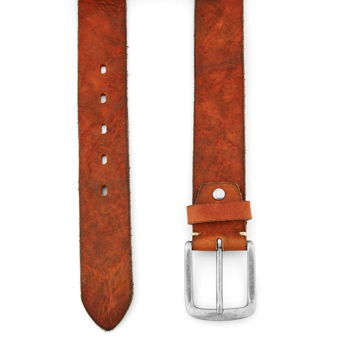 BSWK Ceintuire En Cuir Brun Marbré De Noir 2 BSWK Ceintuire En Cuir Brun Marbré De Noir – Image 2