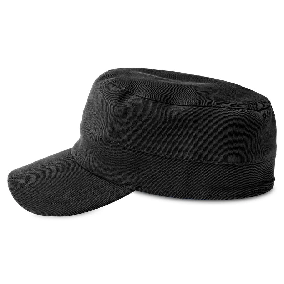 Fawler Casquette Militaire Flynn En Coton Noir 2 Fawler Casquette Militaire Flynn En Coton Noir – Image 2