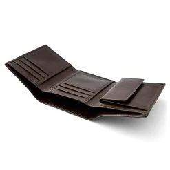 Lucleon Portefeuille à Triple Rabat Marron Avec Protection RFID -Chapeau Fawler en ligne 2 4 76