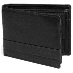 Lucleon Portefeuille RFID Montréal En Cuir Noir