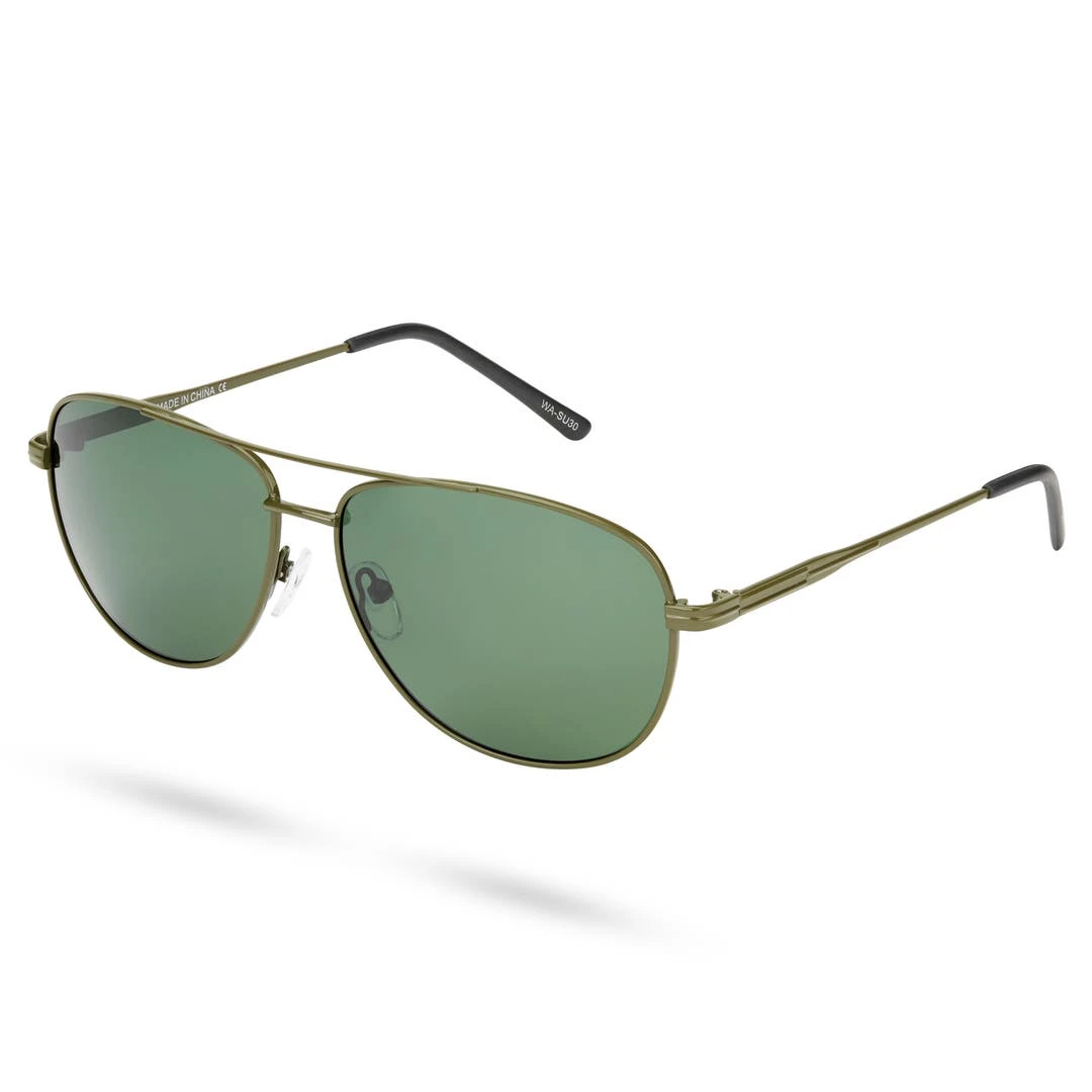 Waykins Lunettes De Soleil Aviateur Vert Olive Ambit 1 Waykins Lunettes De Soleil Aviateur Vert Olive Ambit