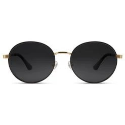 Chapeau Fawler en ligne 6 Lucleon Occasus | Lunettes De Soleil à Monture Couleur Or Et Verres Gris Polarisés