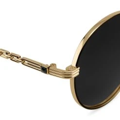 Lucleon Occasus | Lunettes De Soleil à Monture Couleur Or Et Verres Gris Polarisés -Chapeau Fawler en ligne 20 3 sull