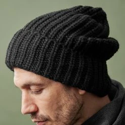 Fawler Bonnet Noir à Grosses Mailles Fee Moontagna -Chapeau Fawler en ligne 20382best1