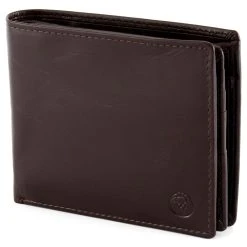 Lucleon Portefeuille En Cuir Marron Foncé Tommy Jasper