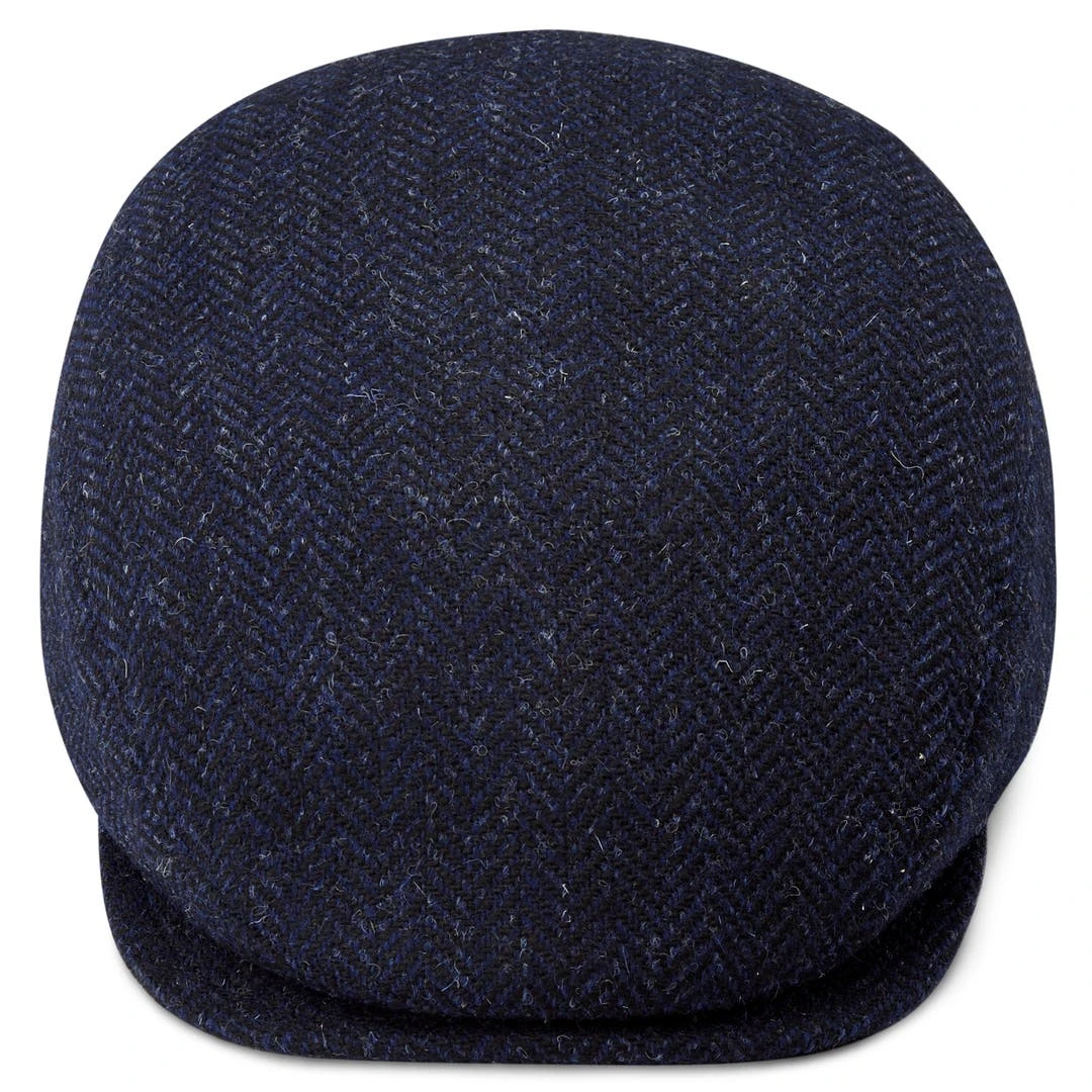 Fawler Casquette Plate Fido Eddye En Laine Bleue 2 Fawler Casquette Plate Fido Eddye En Laine Bleue – Image 2