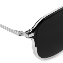 Arkai Occasus | Lunettes De Soleil à Verres Sombres Polarisés Et Double Pont Noir Et Transparent -Chapeau Fawler en ligne 22 3a arksan