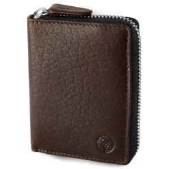 Chapeau Fawler en ligne 36 Lucleon Porte-cartes Accordéon Montreal En Cuir Marron RFID