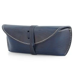 Salt & Hide Etui à Lunette En Cuir Bleu -Chapeau Fawler en ligne 23 2 86