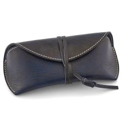 Salt & Hide Etui à Lunette En Cuir Bleu -Chapeau Fawler en ligne 23 5 7