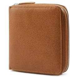 Lucleon Porte-cartes En Cuir Brun Tan Avec Blocage RFID XL Luc