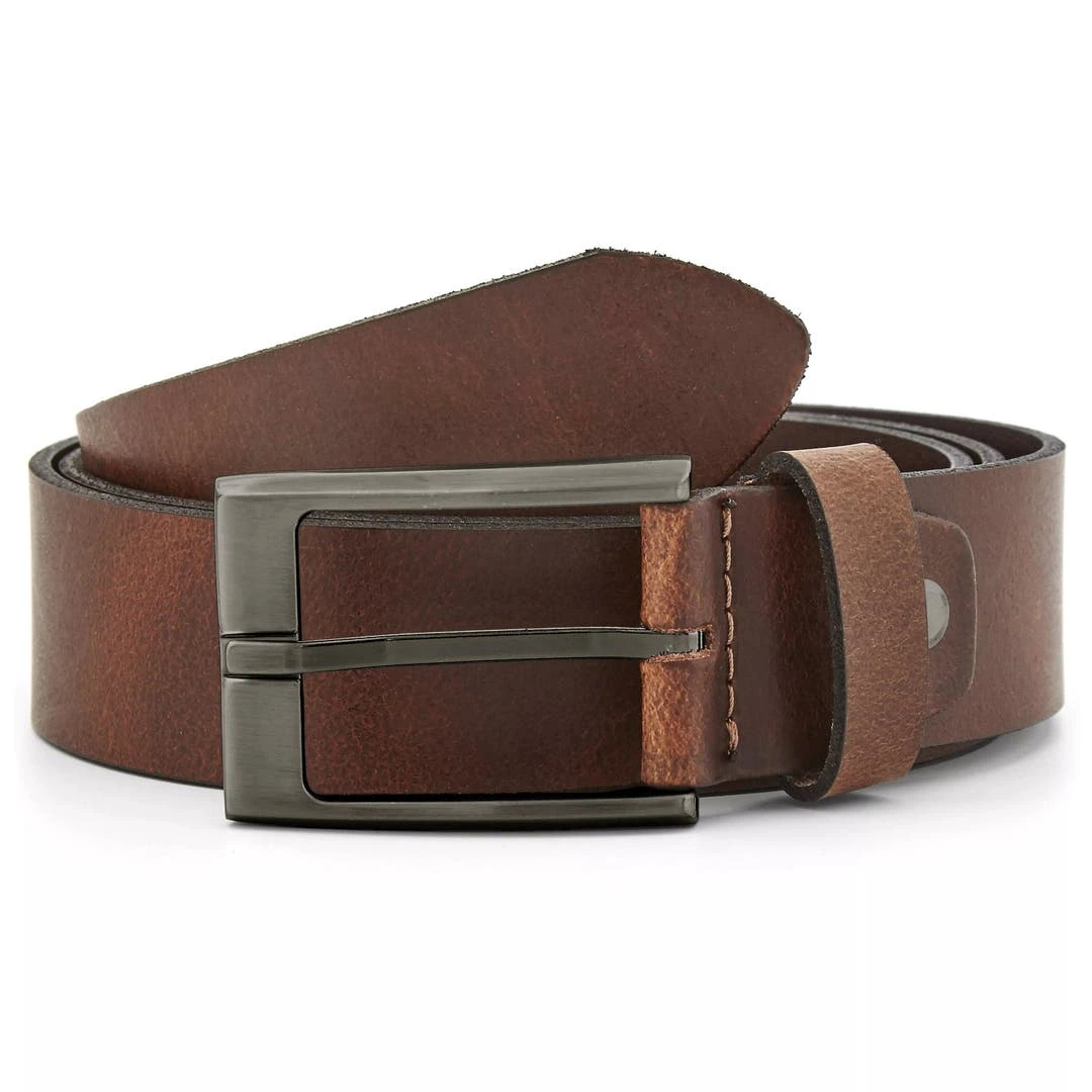BSWK Ceinture En Cuir Brun Texturé 1 BSWK Ceinture En Cuir Brun Texturé