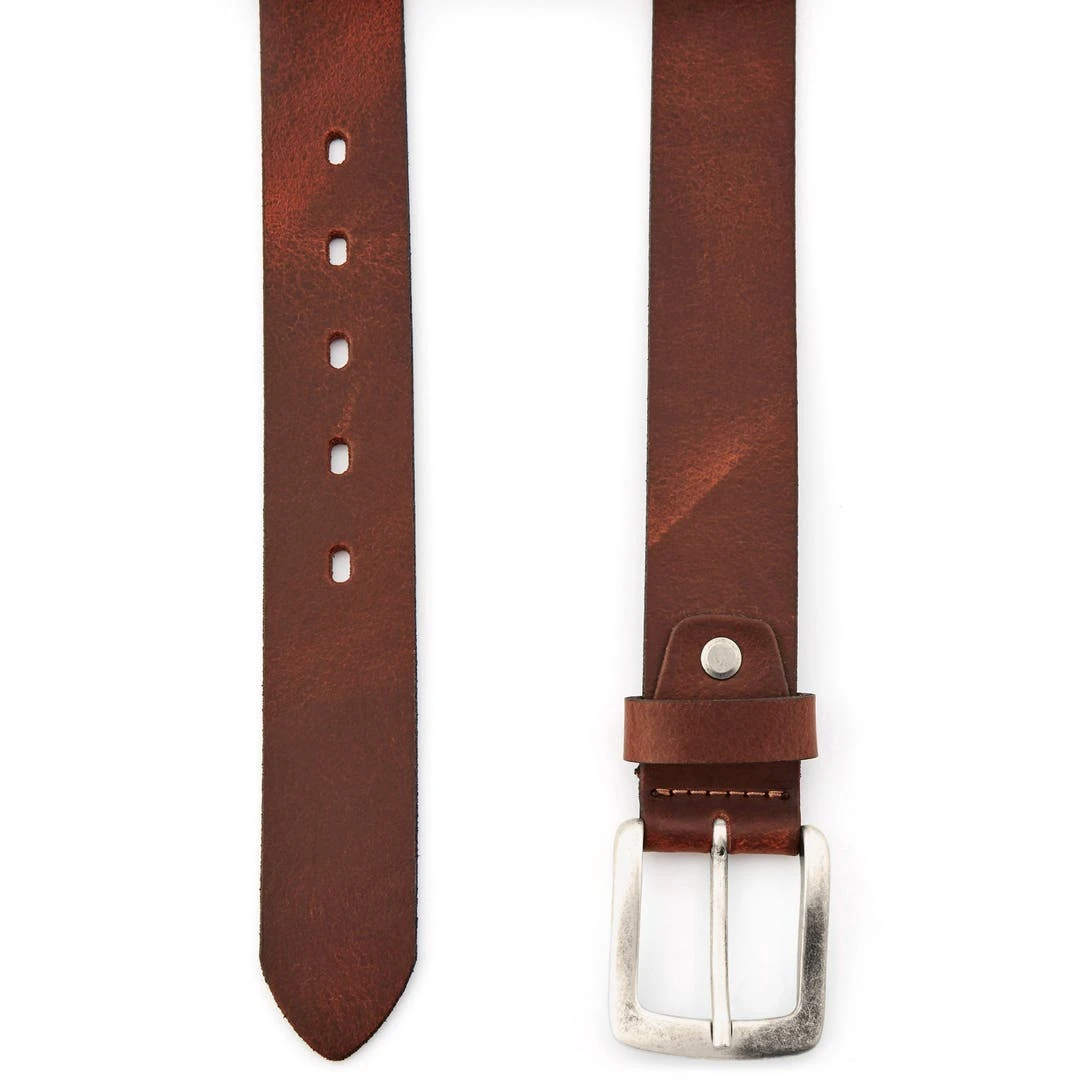 BSWK Ceinture En Cuir Marron Vintage 2 BSWK Ceinture En Cuir Marron Vintage – Image 2